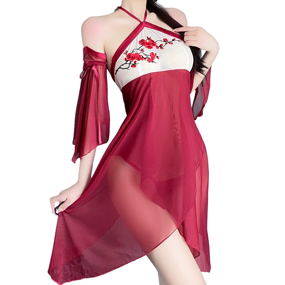 9728 Chinese Traditional Hanfu Dresses Sexy Cosplay Cheongsam Dress Anime